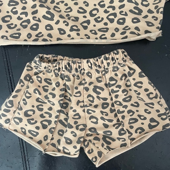 Carter's Tan Leopard and Pink Fruit Kids Matching Set - Picture 5 of 5